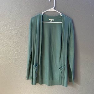 Teal cardigan from Maurices